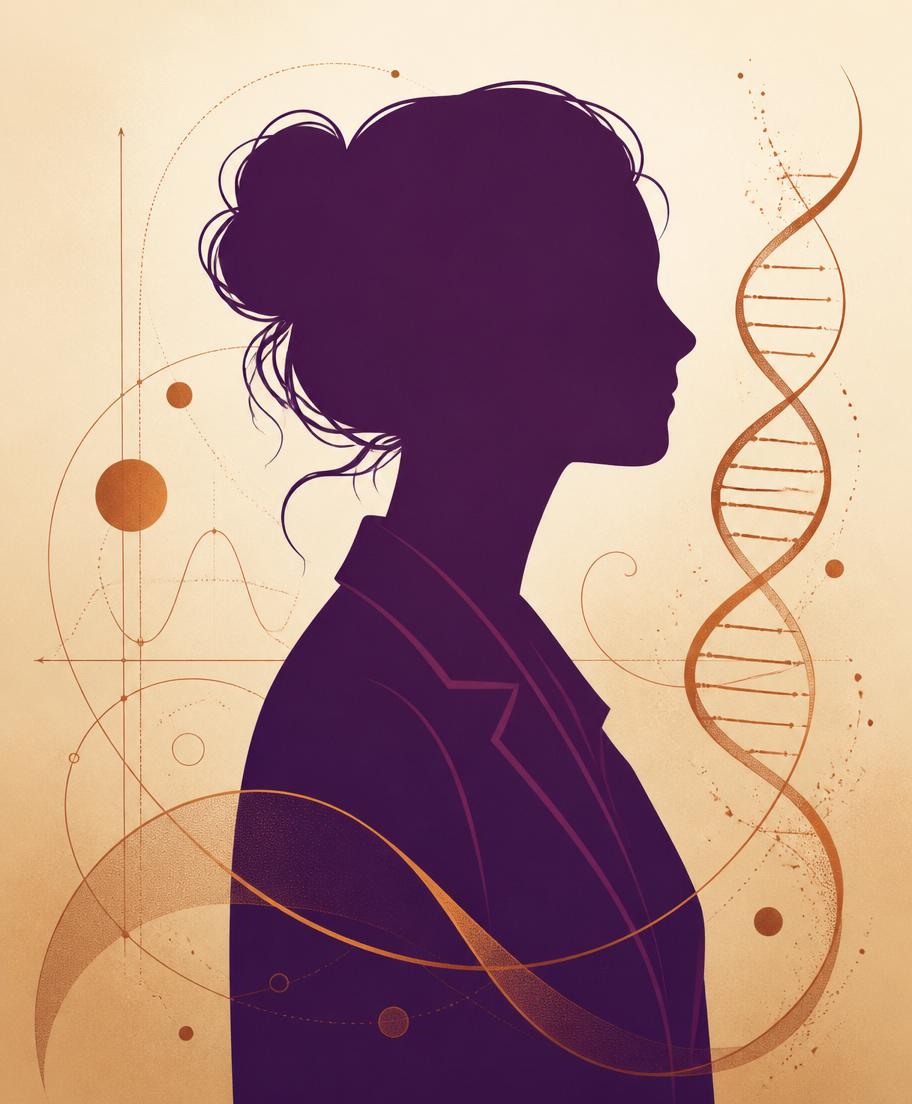 Ilustração representando Profª. Sandra Nogueira